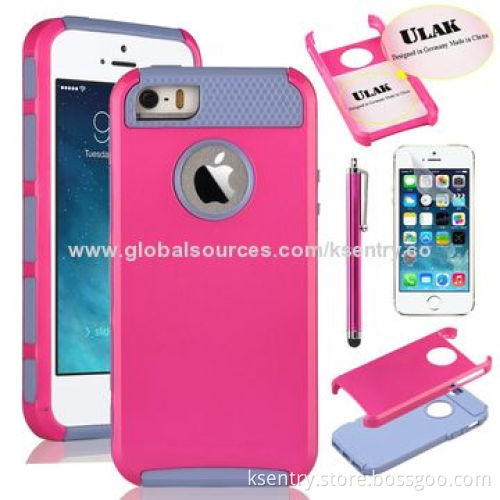 New Design TPU+PC 2-in-1 Hard & Soft Case for iPhone 5s/5/5G
